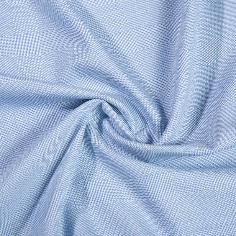 Fx55682 fashion tr poly viscose dengan spandex benang kain periksa untuk seragam sekolah