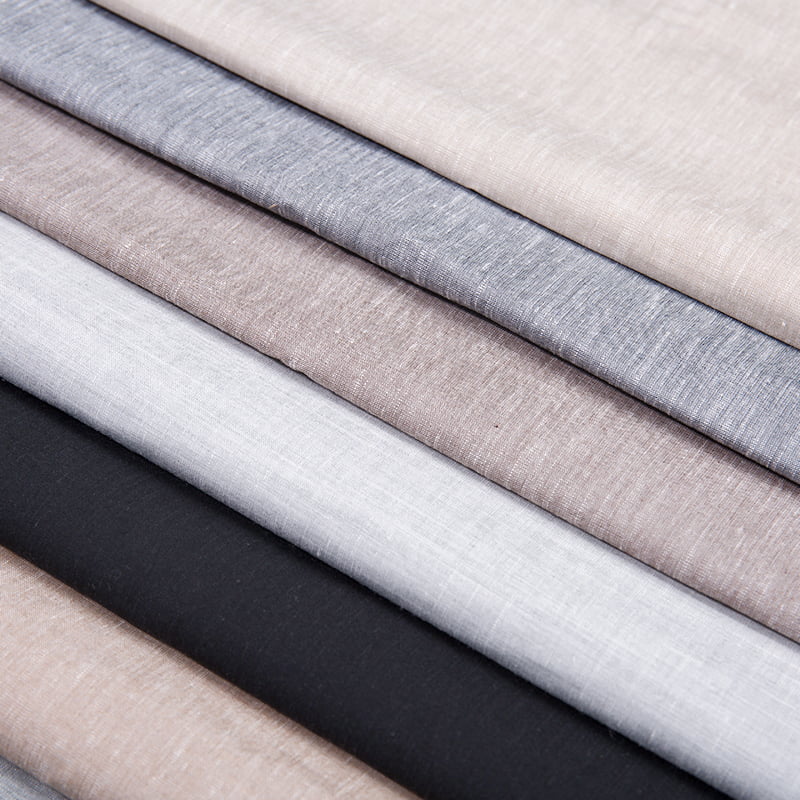 Fx55884 fashion tr poly rayon spandex dengan kain suit yang diwarnai atas linen